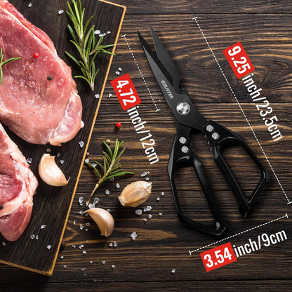 2PC 5-in-1 Kitchen Scissors Set, Multifunctional Shears