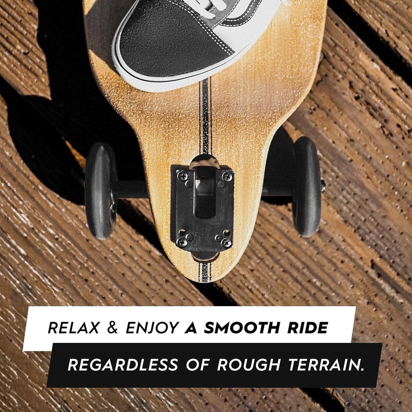 Longboards Bamboo Longboards for Cruising, Carving, Free-Style, Downhill and Dancing (Bamboo Drop & Fiberglass Through Longboard)