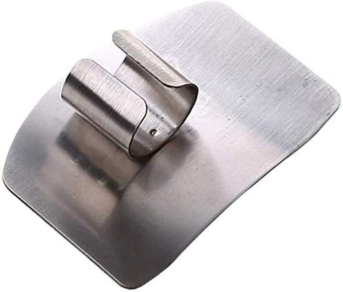 2-PACK Stainless Steel Finger Guard for Slicing & Cutting Protector to Avoid Accidents when Chopping and Dicing Useful Kitchen Tool Gadget