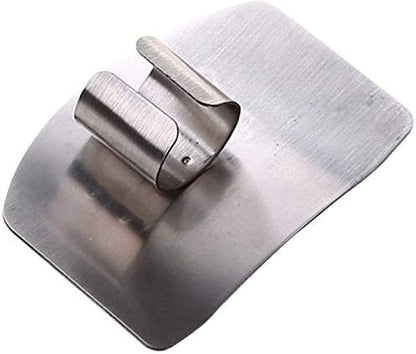 2-PACK Stainless Steel Finger Guard for Slicing & Cutting Protector to Avoid Accidents when Chopping and Dicing Useful Kitchen Tool Gadget