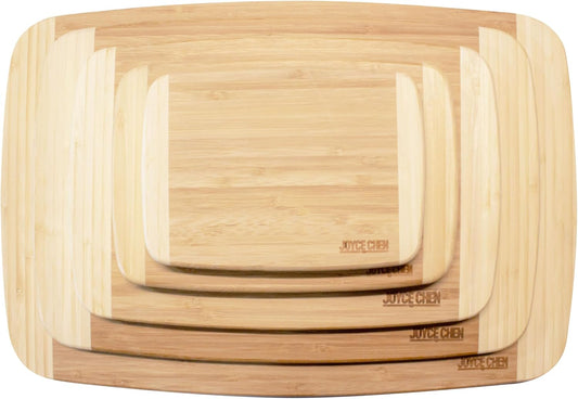 Bamboo Cutting Board Set 5 Pack (Compact, Small, Medium, Large, and XL)