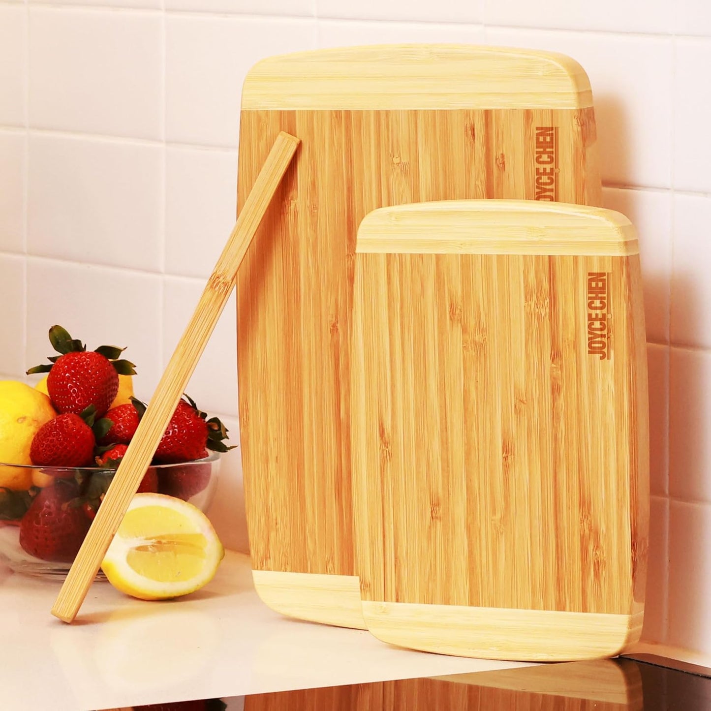 Bamboo Cutting Board Set 5 Pack (Compact, Small, Medium, Large, and XL)