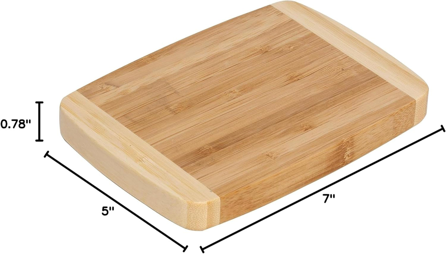 Bamboo Cutting Board Set 5 Pack (Compact, Small, Medium, Large, and XL)