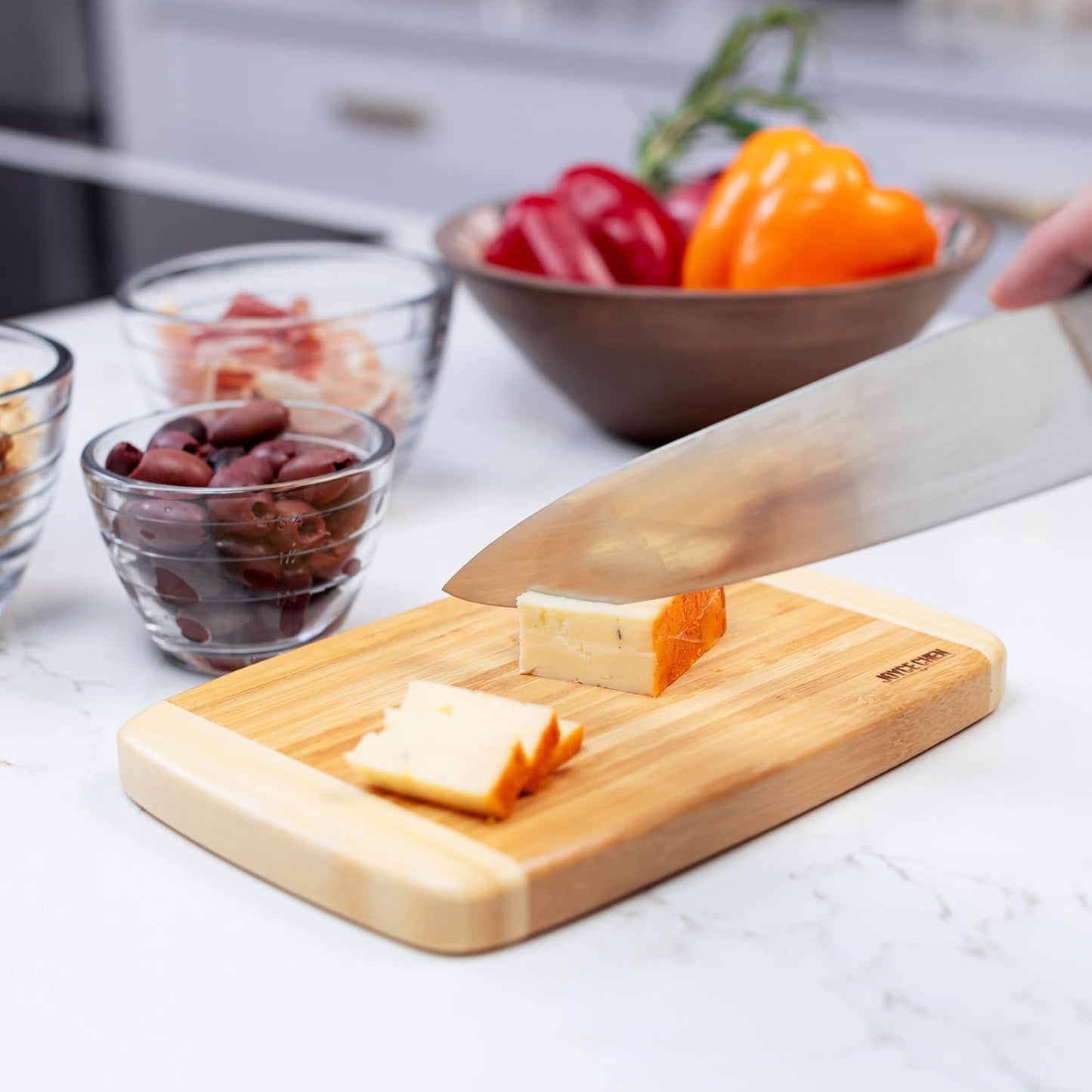 Bamboo Cutting Board Set 5 Pack (Compact, Small, Medium, Large, and XL)