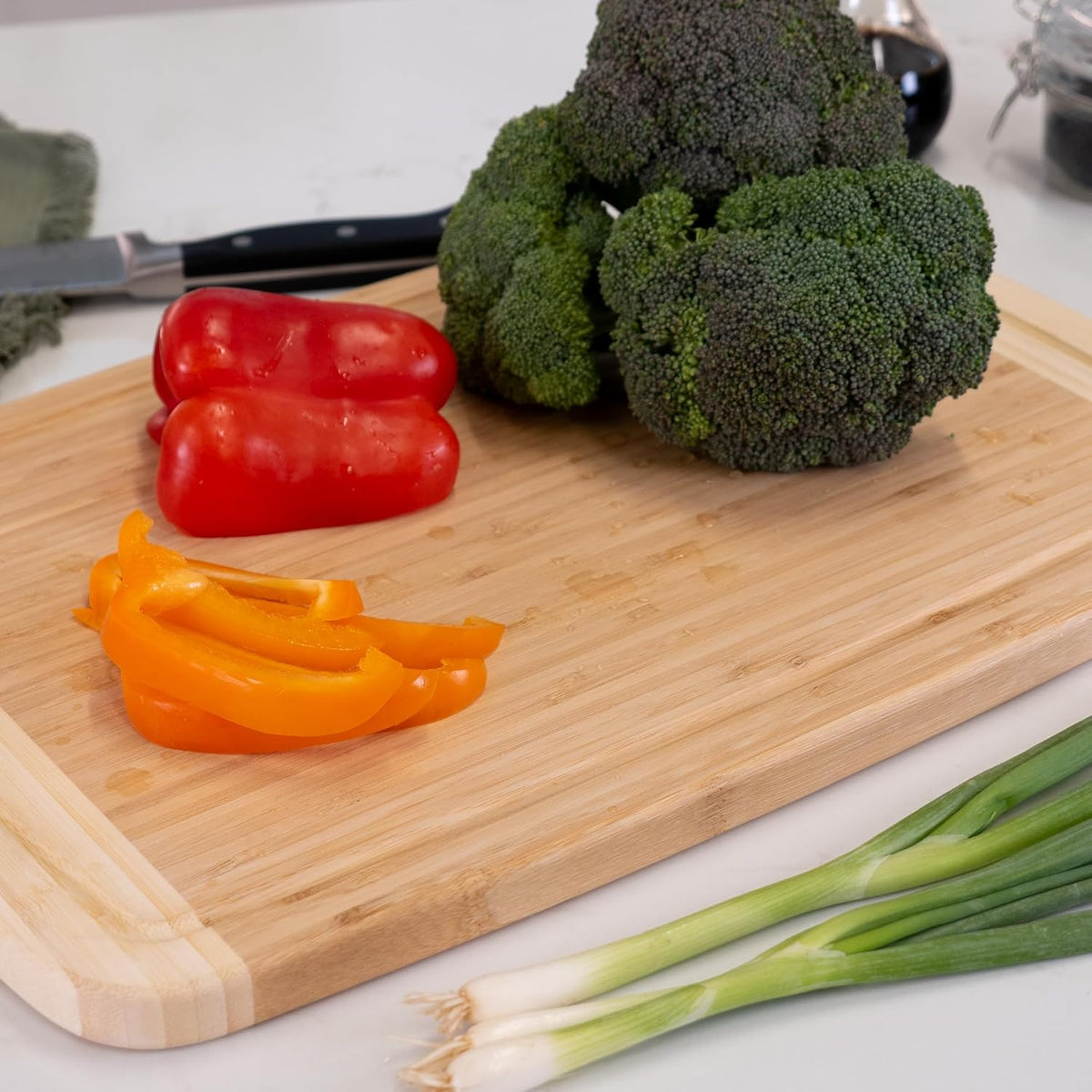 Bamboo Cutting Board Set 5 Pack (Compact, Small, Medium, Large, and XL)