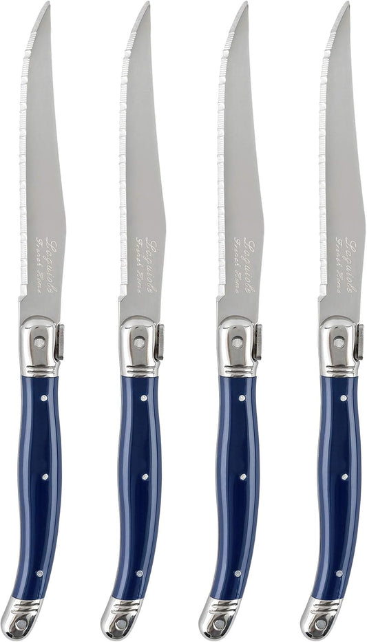 Steak Knives, Set of 4, Navy Blue
