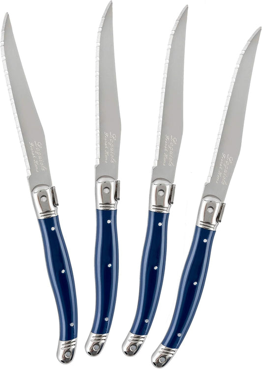 Steak Knives, Set of 4, Navy Blue