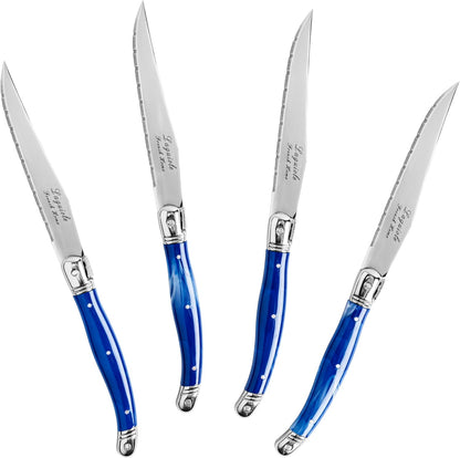 Steak Knives, Set of 4, Navy Blue