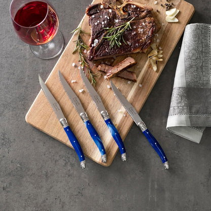 Steak Knives, Set of 4, Navy Blue