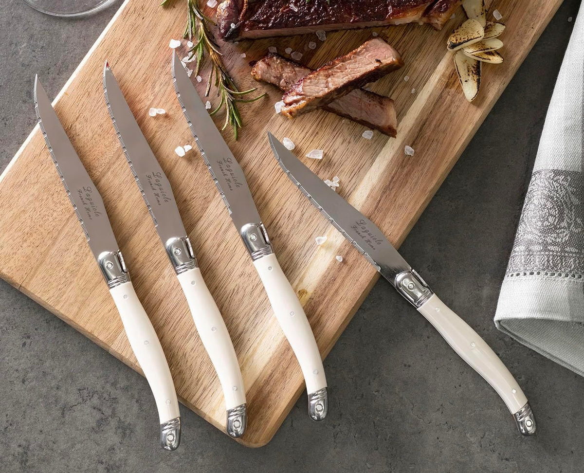 Steak Knives, Set of 4, Navy Blue