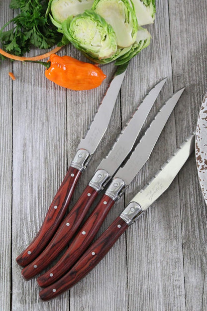 Steak Knives, Set of 4, Navy Blue