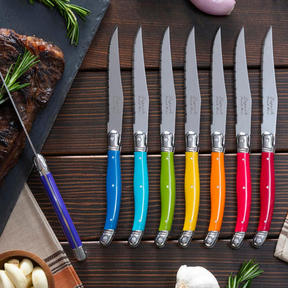 Steak Knives, Set of 4, Navy Blue