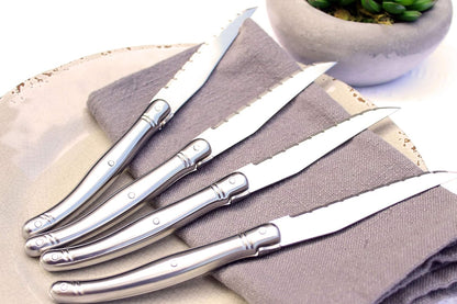 Steak Knives, Set of 4, Navy Blue