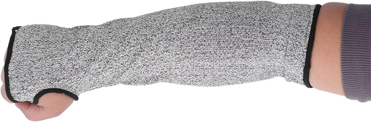 Cut Arm Sleeves Arm Guard Protective Sleeves HPPE Level 5 Safety Gear with Thumb Hole for Gardening Wood Carving Glass Handling