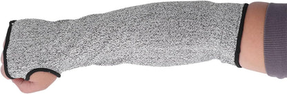 Cut Arm Sleeves Arm Guard Protective Sleeves HPPE Level 5 Safety Gear with Thumb Hole for Gardening Wood Carving Glass Handling