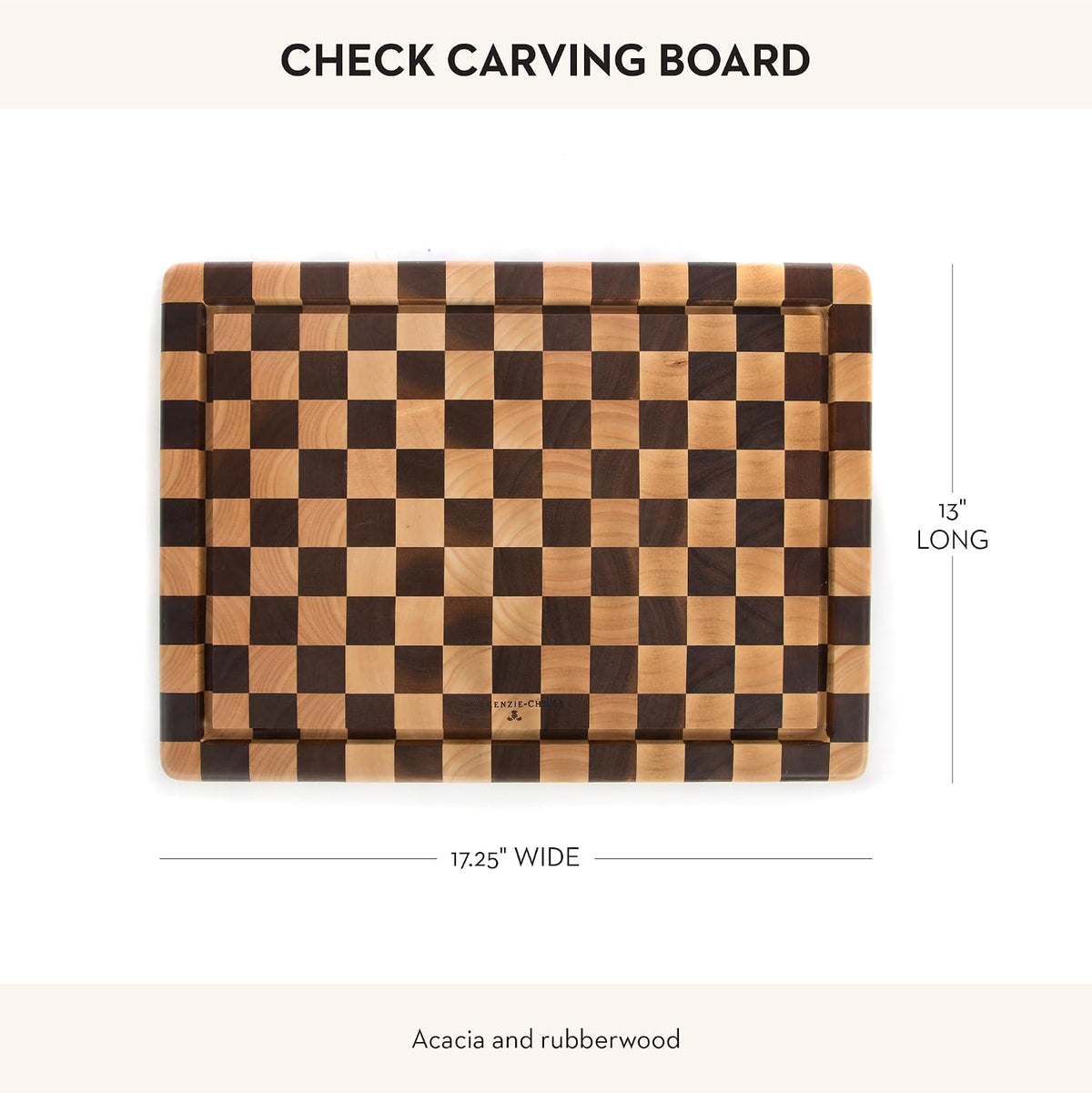 Wooden Carving Board, Check