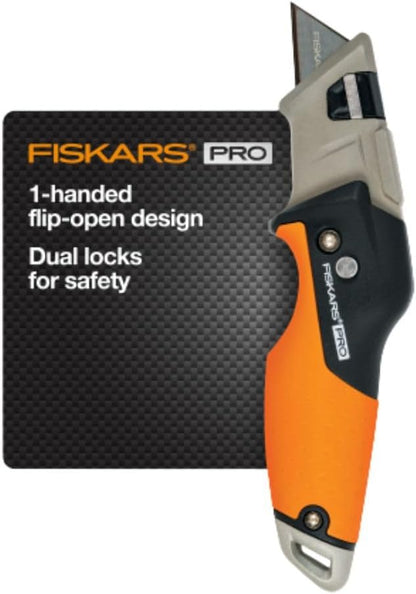 Pro Folding Utility Knife, Dual-Lock, 4.5" Folded Size