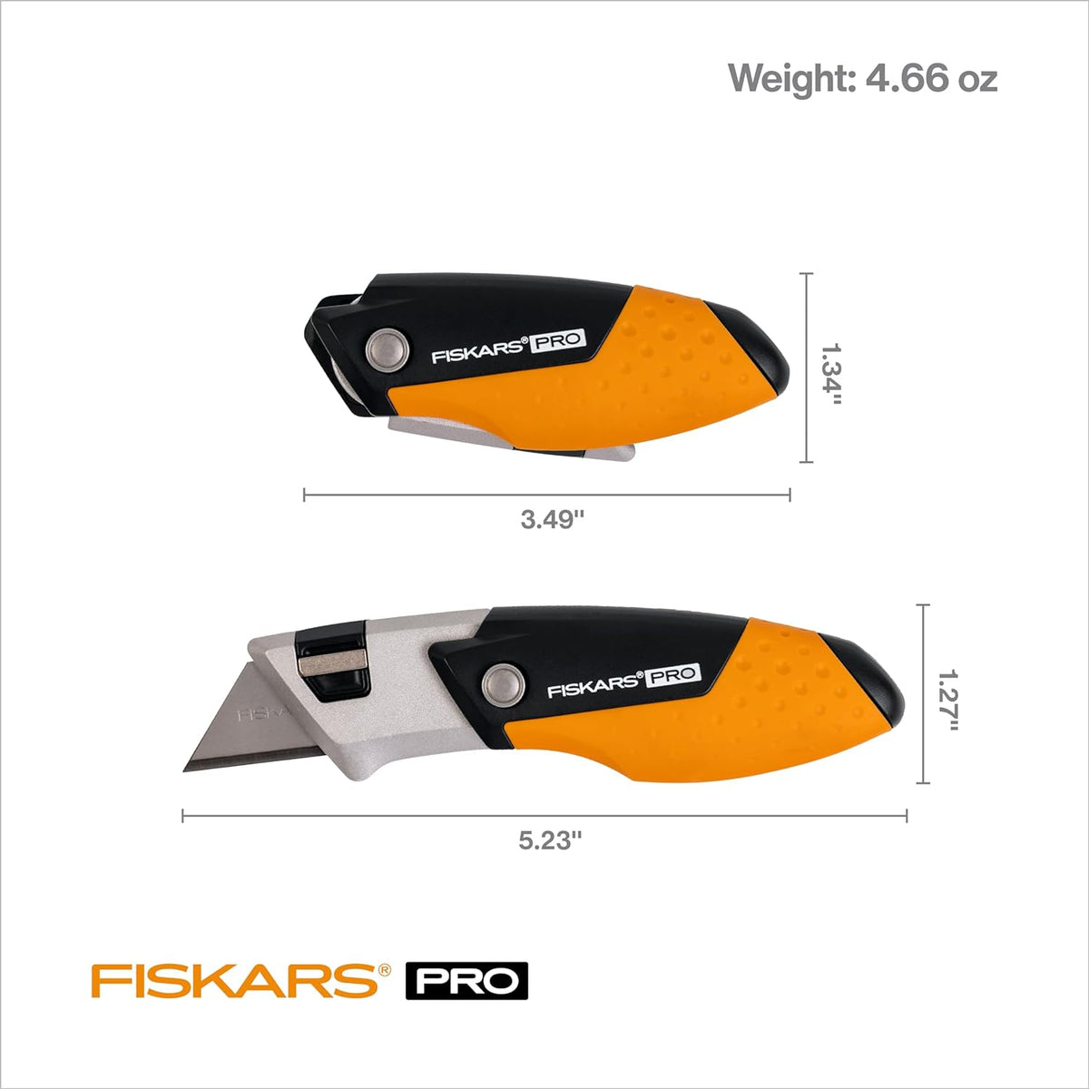 Pro Folding Utility Knife, Dual-Lock, 4.5" Folded Size