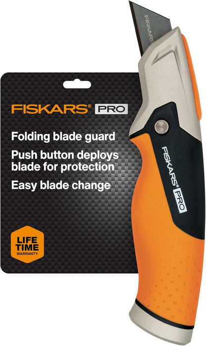 Pro Folding Utility Knife, Dual-Lock, 4.5" Folded Size