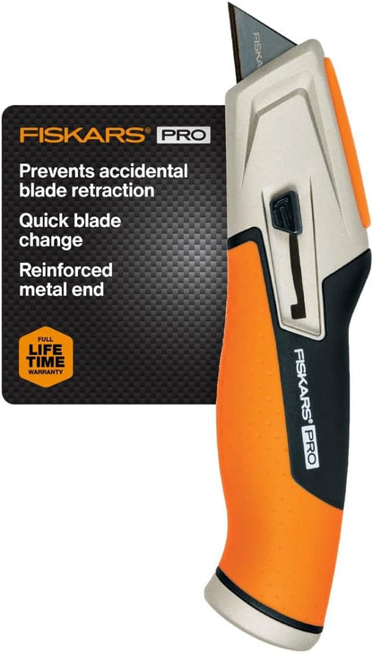 Pro Folding Utility Knife, Dual-Lock, 4.5" Folded Size