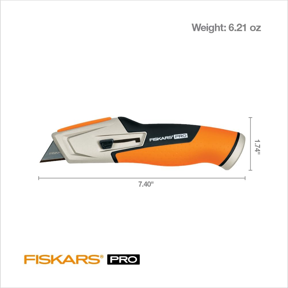 Pro Folding Utility Knife, Dual-Lock, 4.5" Folded Size