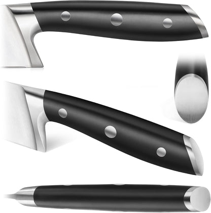 Cangshan ALPS Series 502803 German Steel Forged 2-Piece Carving Set with Sheaths, Black