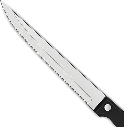 Dehov Sharp Stainless Steel Serrated Steak Knives Set of 8 for Kitchen