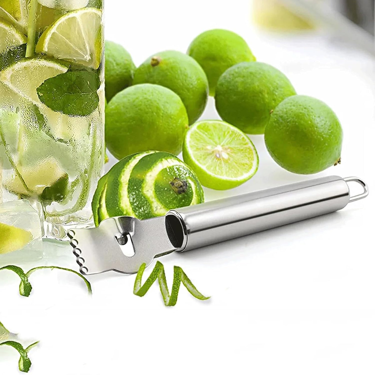 3Pcs Lemon Zester Tool Citrus Peeler Zester Grater with Plastic Handle Stainless Steel Fruit Grater Peeling Knife Multipurpose Kitchen Gadgets Bar Accessories