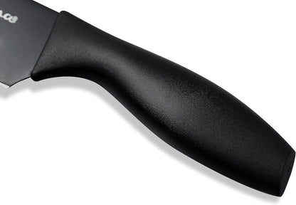 ® 8-Inch Nonstick Carbon Steel Sushi Knife with Sheath, Black
