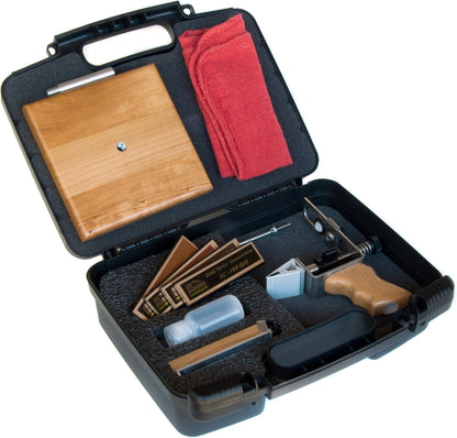 KME Precision Knife Sharpener System with 4 Gold Series Diamond Hones - Base Included