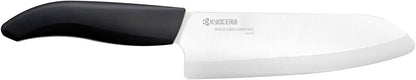 Advanced Ceramic Revolution Series 6-inch, Chef's Santoku Knife, Black Handle, White Blade , 6 Inch - FK-160 WH | Revolution 6” Ceramic Santoku Chef’s Knife: Versatile Zirconia Blade for Precise Daily Meal Preparation