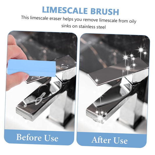 Stone Cleaning Eraser Blue Rubber Abrasive Block for Effortlessly Removing Kitchen Sink Stains and Limescale from Fixtures Portable and Lightweight Design