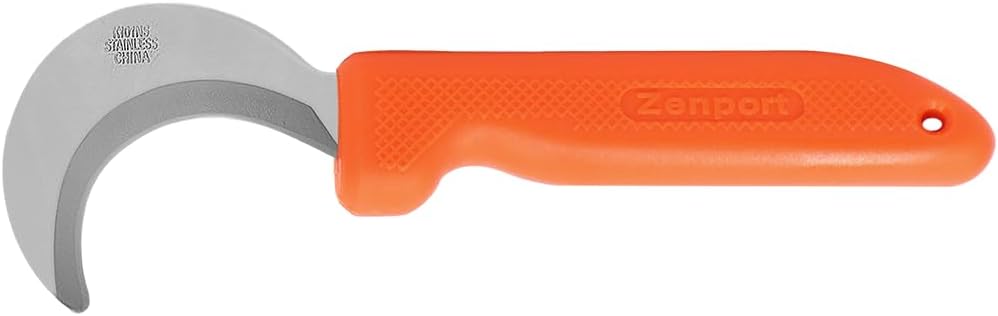 K101NS Mini Harvest Knife, Orange, 2.5 Inch Stainless Steel Blade, Orange