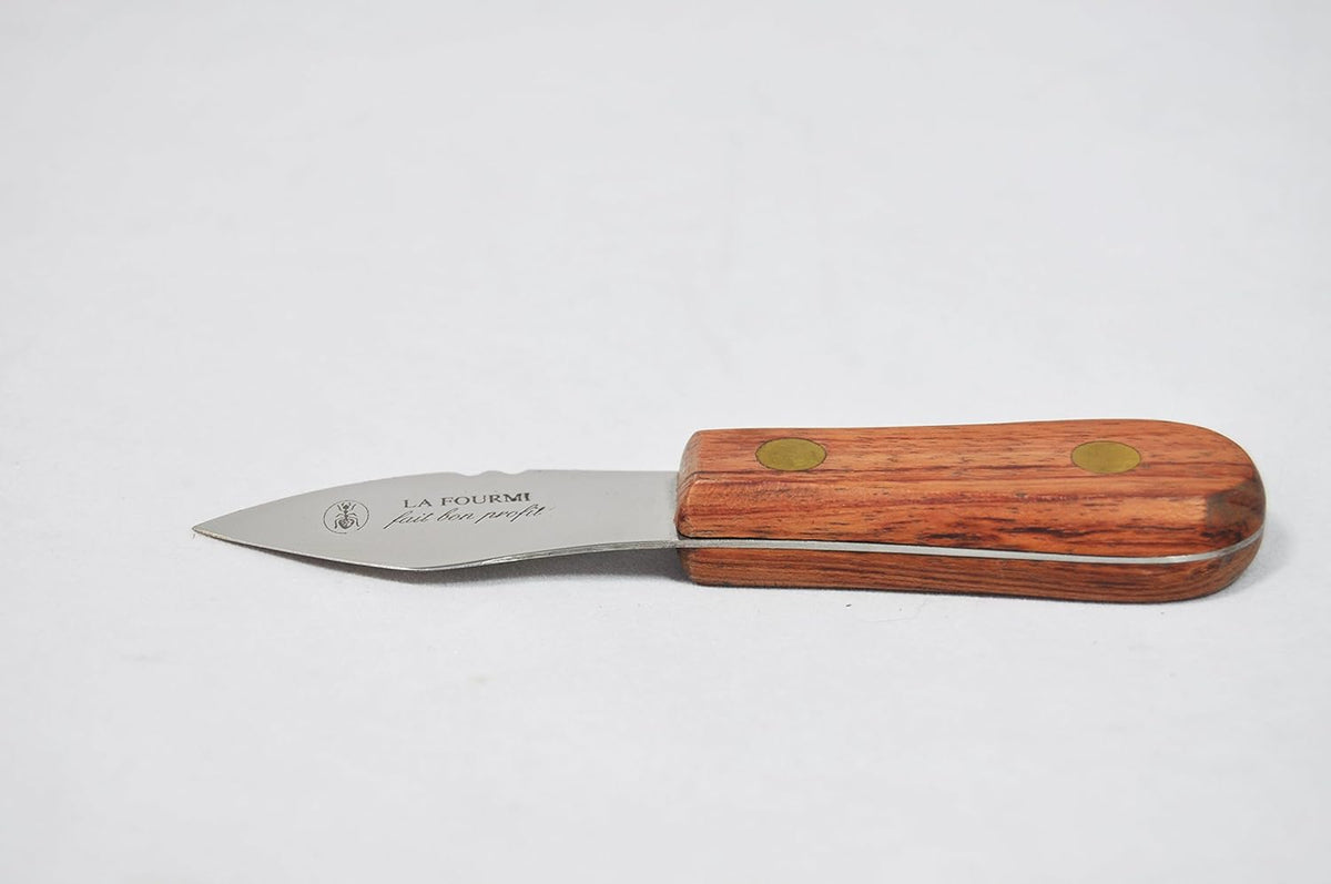 Neron Coutellerie Lafourmi Blade Oyster Knife Wood Handle, Brown, 2"