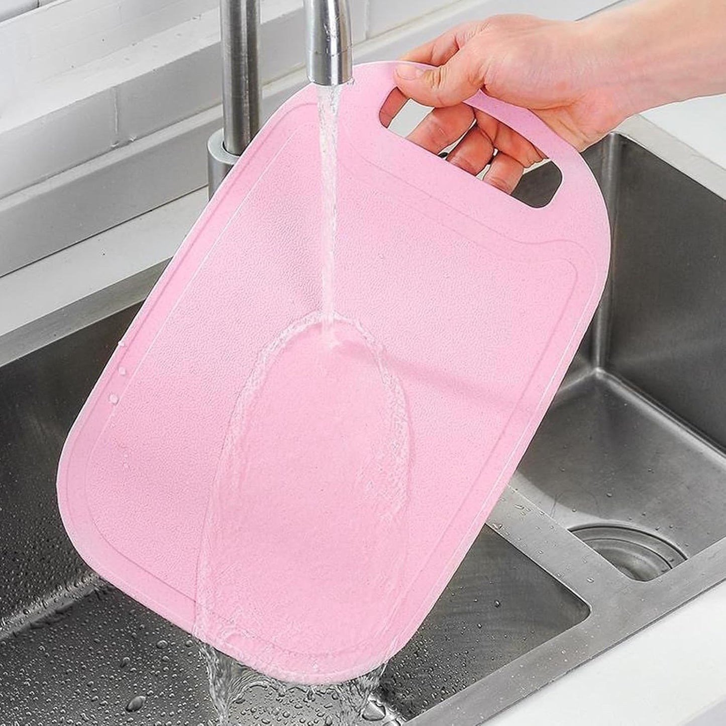 4 Pack Small Cutting Board for Kitchen Wheat Straw Plastic Cute Mini Kids Cutting Boards Fruit Mats