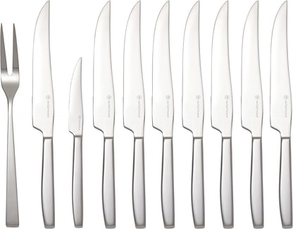 Wüsthof 10-Piece Stainless Steak and Carving Knife Set, Olivewood