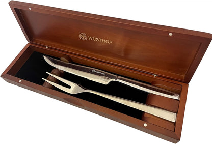 Wüsthof 10-Piece Stainless Steak and Carving Knife Set, Olivewood