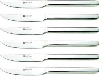 Wüsthof 10-Piece Stainless Steak and Carving Knife Set, Olivewood