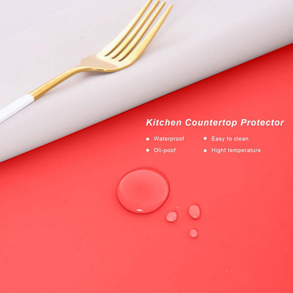 Silicone Placemats, Food-Grade Non-Slip Waterproof, Dining, Countertop Protector, Kitchen Counter Mat, Heat Resistant, Baking mat Dishwasher Safe