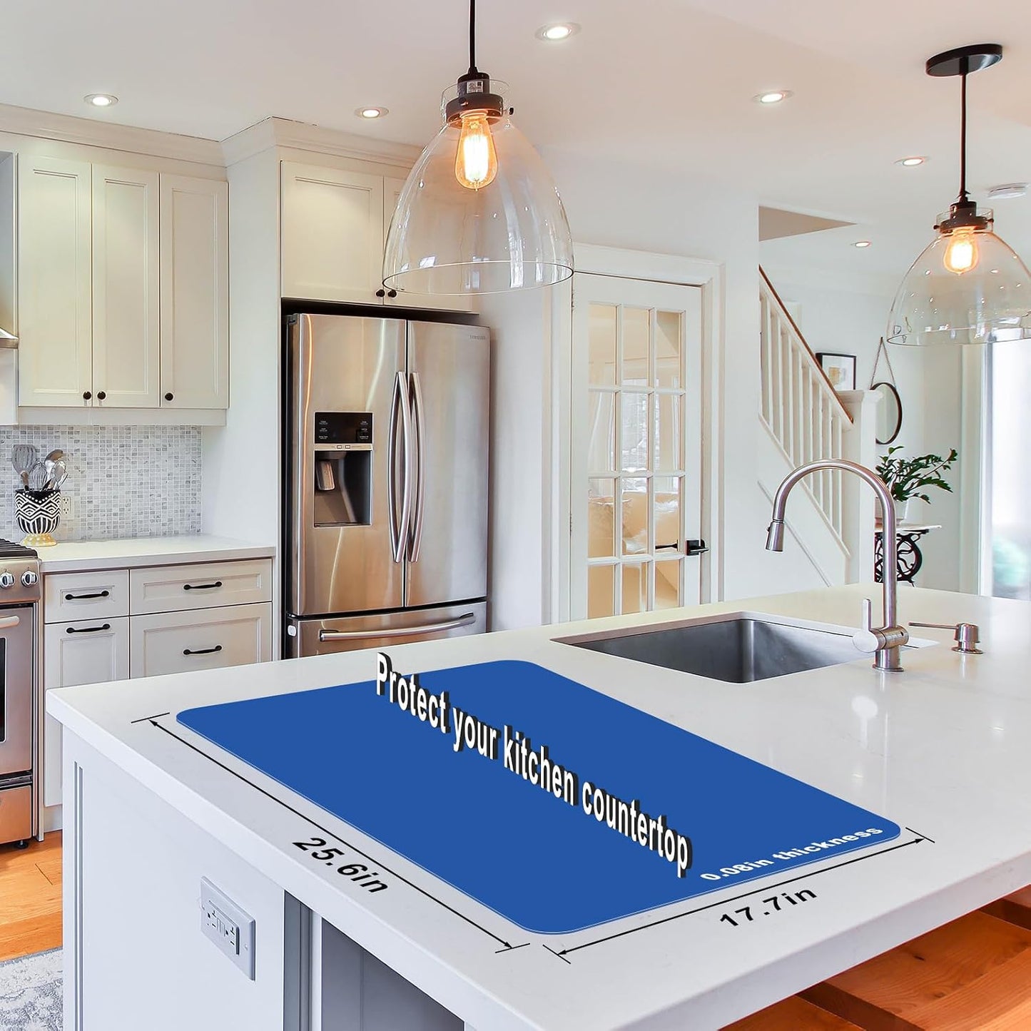 Silicone Placemats, Food-Grade Non-Slip Waterproof, Dining, Countertop Protector, Kitchen Counter Mat, Heat Resistant, Baking mat Dishwasher Safe