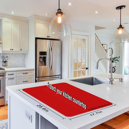Silicone Placemats, Food-Grade Non-Slip Waterproof, Dining, Countertop Protector, Kitchen Counter Mat, Heat Resistant, Baking mat Dishwasher Safe