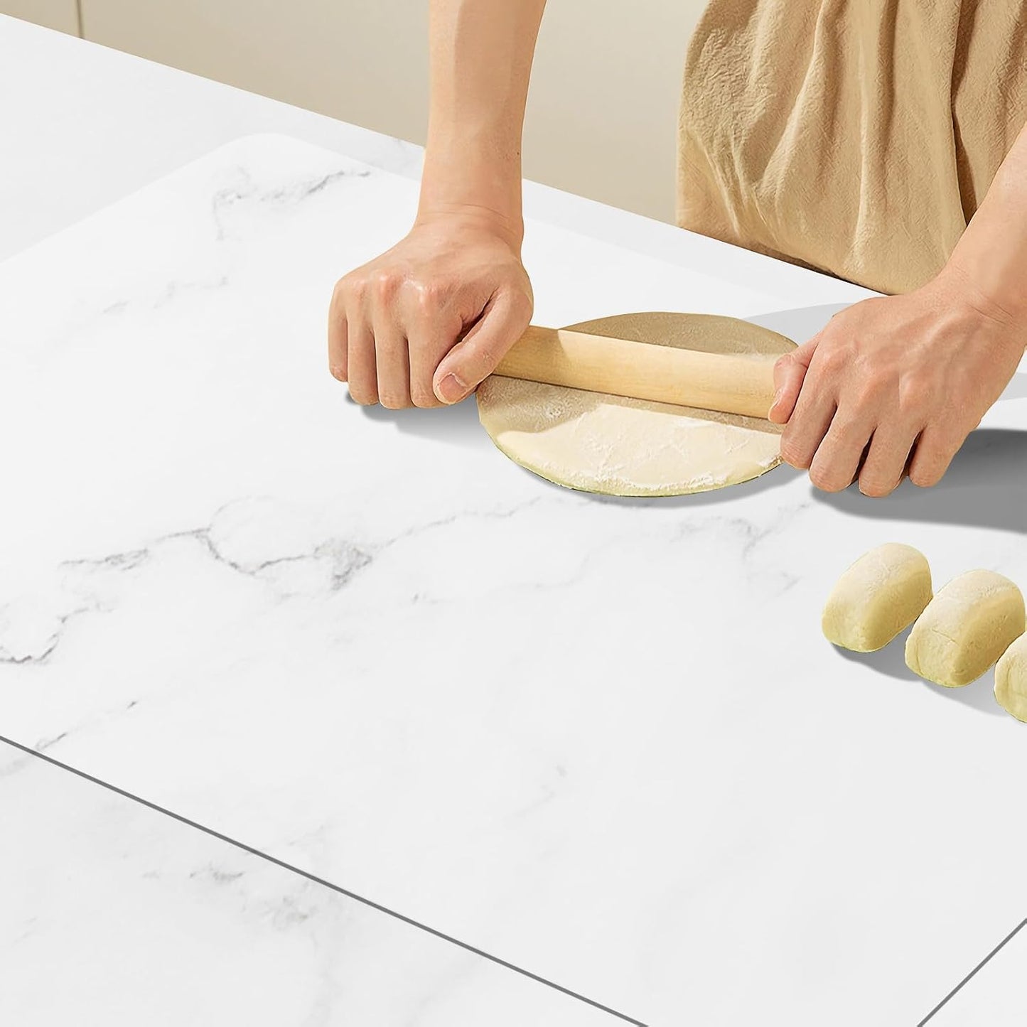Silicone Placemats, Food-Grade Non-Slip Waterproof, Dining, Countertop Protector, Kitchen Counter Mat, Heat Resistant, Baking mat Dishwasher Safe