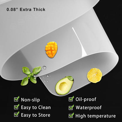 Silicone Placemats, Food-Grade Non-Slip Waterproof, Dining, Countertop Protector, Kitchen Counter Mat, Heat Resistant, Baking mat Dishwasher Safe