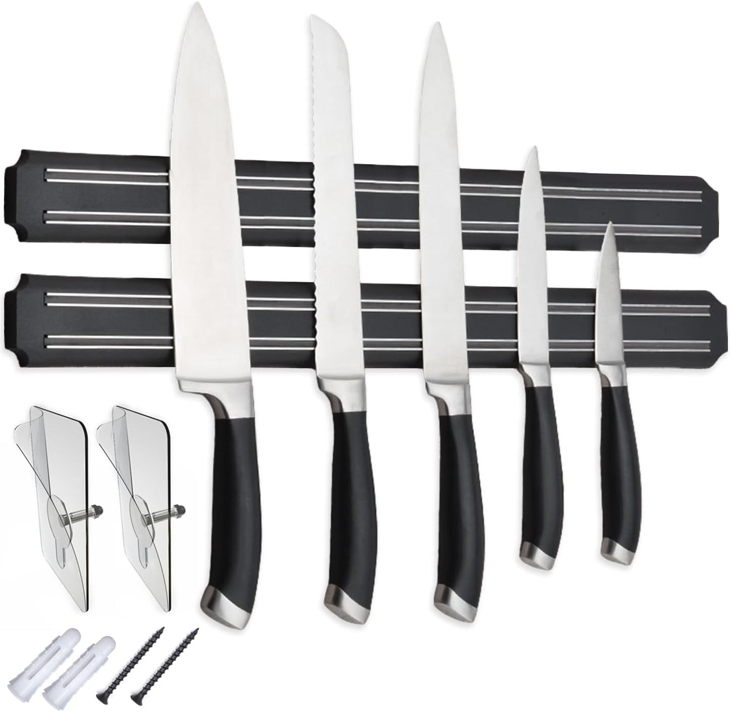 Magnetic Knife Holder,15 Inch Magnetic Knife Storage Strip,Knife Bar Block Magnet,Kitchen Utensil Holder,Tool Holder,Multipurpose Magnetic Knife Rack
