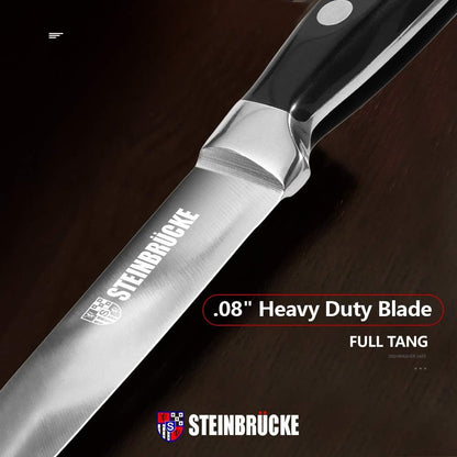 ù Paring Knife 4 inch - Small Kitchen Knife Forged from German Stainless Steel 5Cr15Mov (HRC58), Full Tang, Sharp Paring Knives for Cutting, Peeling, Slicing Fruits and Vegetables