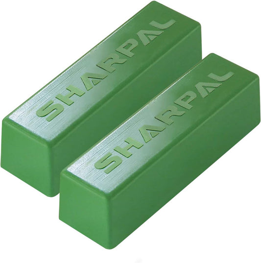 208H Polishing Compound Fine Green Buffing Compound 2-Pack | 106g / 4 Oz Total, Leather Strop Sharpening Stropping Compounds