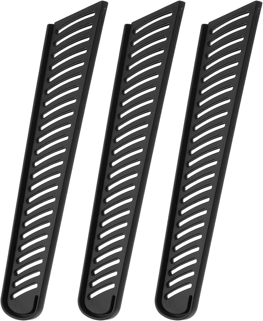 3Pcs Knife Cover Sleeves Blade Edge Guards for 8" Bread Knife Protector Universal Blade Sheath for Kitchen, Black