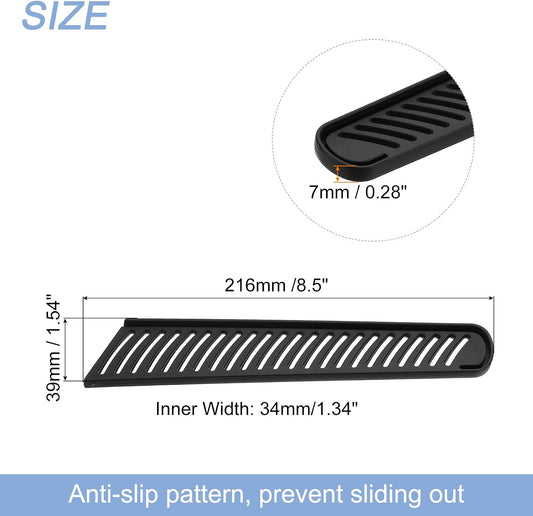 3Pcs Knife Cover Sleeves Blade Edge Guards for 8" Bread Knife Protector Universal Blade Sheath for Kitchen, Black