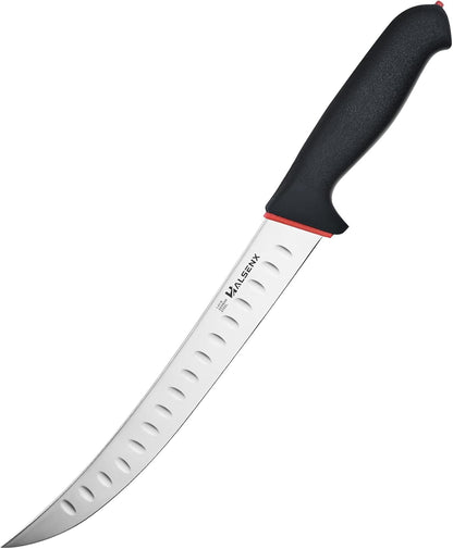 6" Boning Knife for Meat Cutting, Curved Blade | Curved blade deboning,High-carbon rust-resistant,Fluted edge tears less,Softgrip reduces fatigue,Versatile meat & poultry.