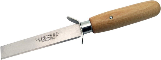 C.S. Osborne Square Point Knife W/Safety Guard #77 Leather Work Tool